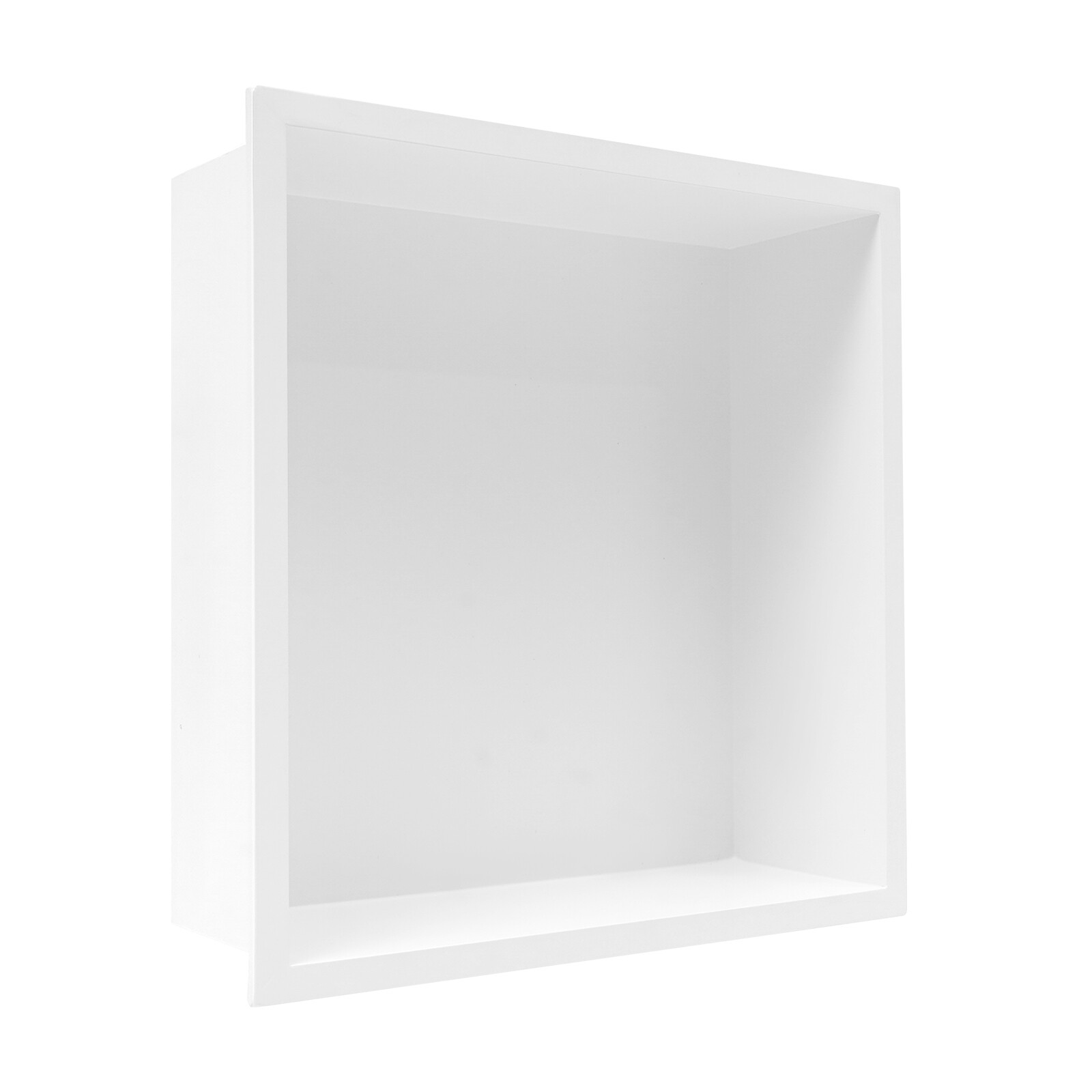 Recessed Shower Storage Shelf Stainless Steel White Bathroom Shower Organizer US