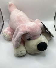 Fao Schwarz Penelope Pink Dog Plush Stuffed Animal 16 Inch Large Soft Button