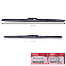 Pair Blade Weather Shield Wiper 23 26 For Honda Civic Fd 2006 2008 09 2011