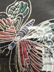 MALAYSIAN BATIK TABLE CLOTH u202245u201d Square u2022!00% Cotton u2022Hand-painted 
