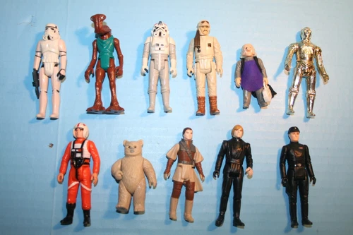 STAR WARS VINTAGE LOOSE FIGURES 1977-1983 BOBA FETT KLAATU CHEWY C-3PO KENNER