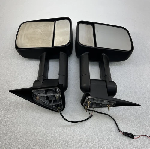 07-14 Chevy Silverado Sierra Driver + Passenger Power Folding Tow Mirror Set OEM