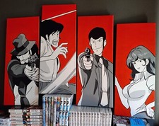 BANDA LUPIN QUADRI DIPINTI A MANO POP ART GOEMON MARGOT JIGEN