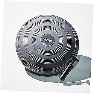  Inflatable Balance Disc | Fitness Core Stability Trainer Wiggle Pad #1 Gray - Picture 1 of 7