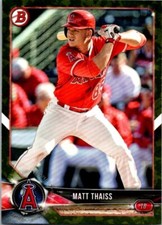 2018 Bowman Prospects CAMO (retail) #BP61 Matt Thaiss - Los Angeles Angels