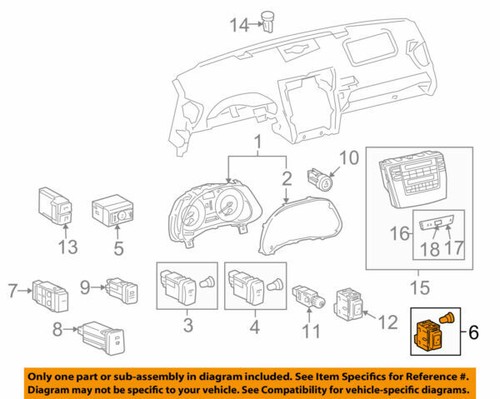 84720-30330 Toyota Switch assy, pattern select 8472030330, New Genuine ...