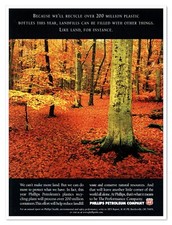 Phillips Petroleum Company Plastics Recycling Vintage 1997 Full-Page Magazine Ad