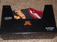 MINNESOTA GOPHERS College Edition Men's Slippers SMALL 7-8  GAR-2x 