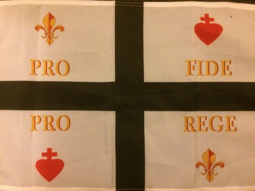 Drapeau Nautique Sacré Cœur De Jésus - 45x30 Cm - Maille Bloquée Polyester - Pour Bateau Et Extérieur