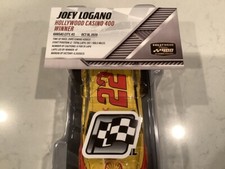 JOEY LOGANO AUTOGRAPHED 2020 FORD SHELL PENNZOIL KANSAS RACE WIN DIECAST & CARD