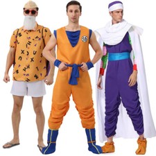 Goku Cosplay Doragon Anime Son Gohan Costume Men Jumpsuit Belt Outfits