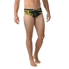 Adidas Mens ER Brief Swim Boxer Trunks Brief Yellow