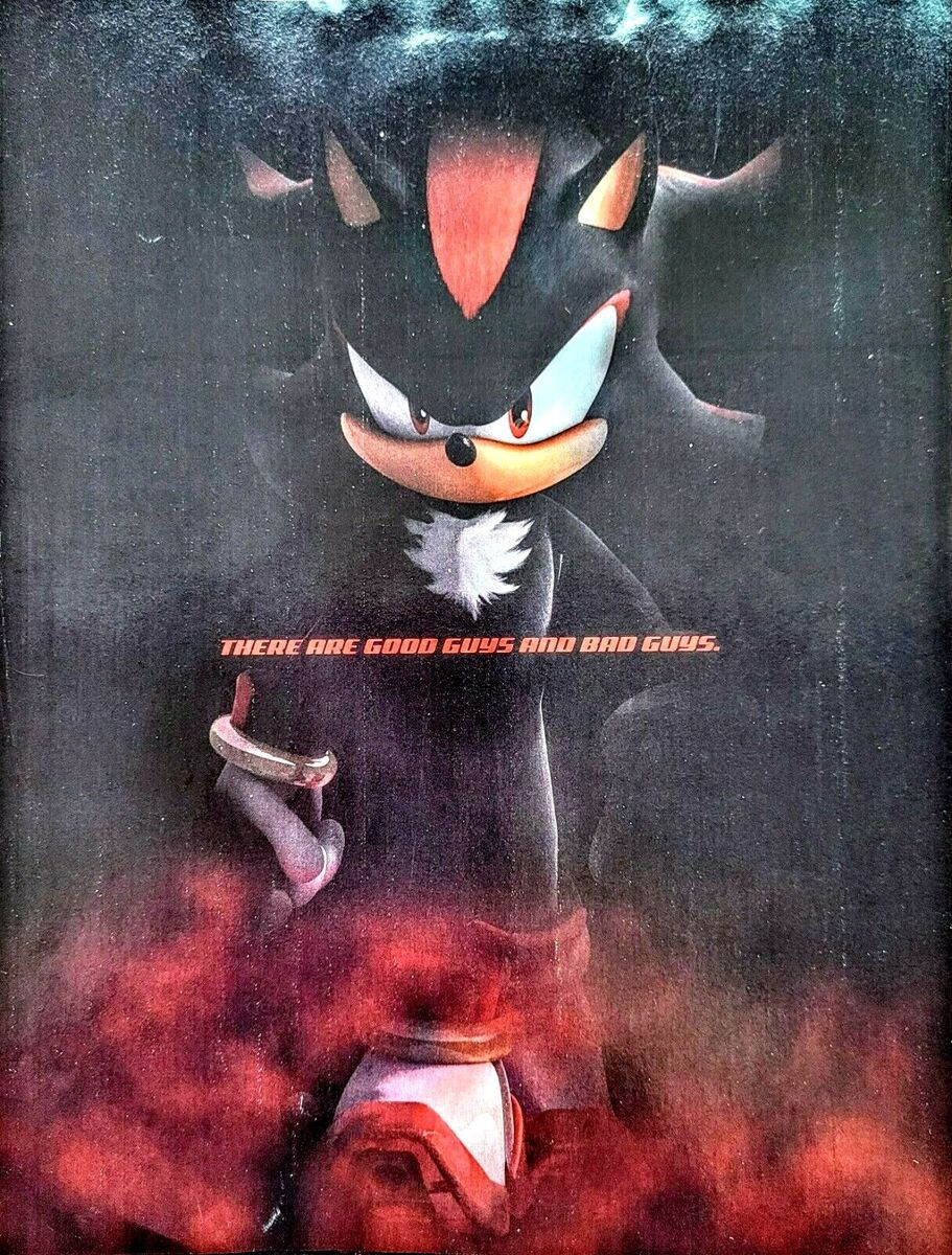 2005 Sonic X Action Figures Vintage Print Ad/Poster Shadow The Hedgehog  SEGA Art