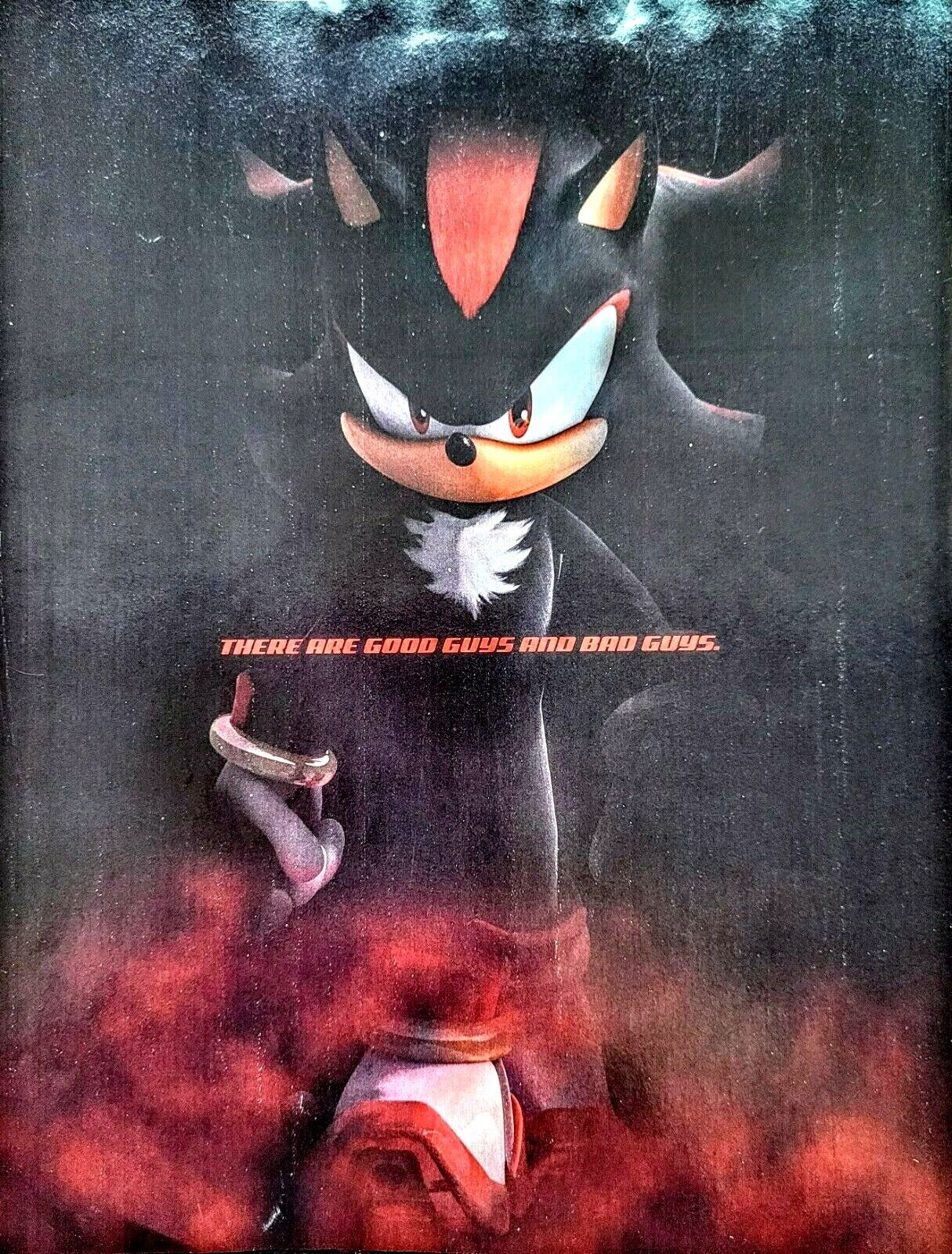 Shadow The Hedgehog Poster | Framed Art | Sonic | NEW | USA