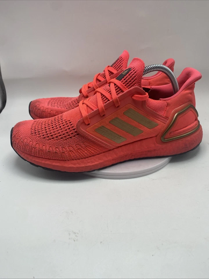 Adidas UltraBoost 20 женщин размер 10 сигнал оранжевый Athletic дороги кроссовки 3674 - Изображение 4 из 4