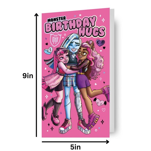Monster High 'Birthday Hugs' Birthday Card - Picture 2 of 3