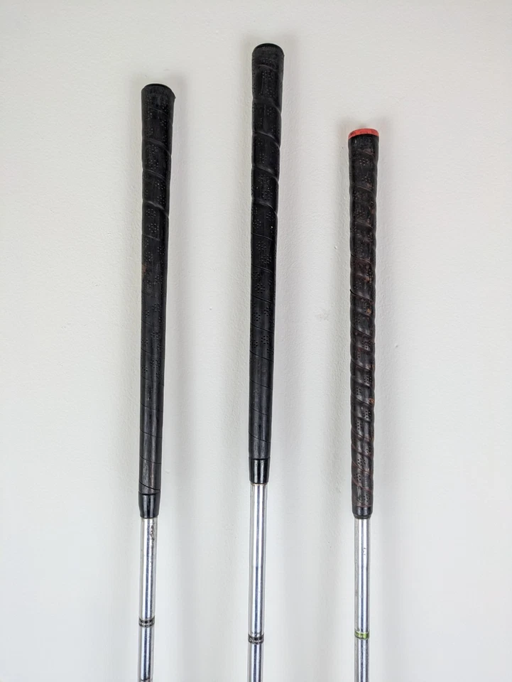 Vintage Wood Gold Clubs Drivers X3 Spalding Top Flite Wilson Display Pieces Prop - Image 4 of 4