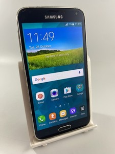 Samsung Galaxy S5 schwarz entsperrt 16GB 5,1" 16MP Android Smartphone Defekt #C12