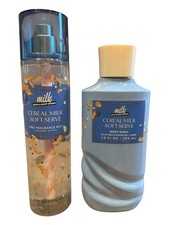 bath body works cereal milk soft serve mist and shower gel set