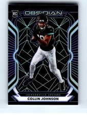 Collin Johnson #162 Rookie Jacksonville Jaguars 2020 Panini Obsidian Excellent