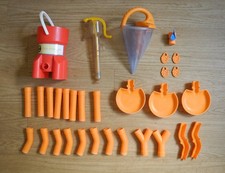 31 Teile Set Jako-O Wasserbahn Murmelbahn HABA Sandtrichter Wasserpumpe BauRohre