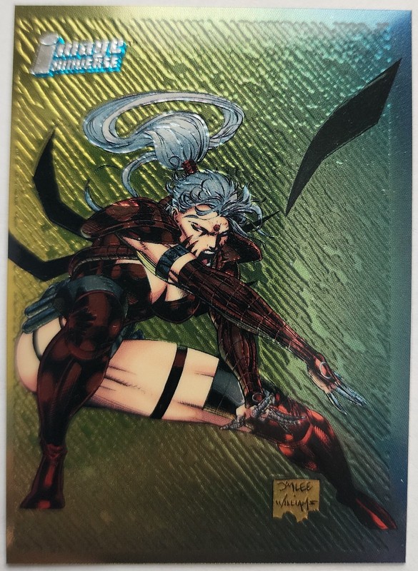 1995 Topps Image Universe WildC.A.T.S Zealot 23 Trading Card Comic Chrome Foil