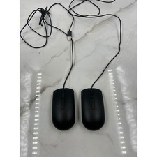 Dell MS116t1 Wired Optical USB Mouse Black Computer Accessories Lot of 2