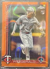 Ryan Fitzgerald RC Orange Wave Refractor /25 2025 Topps Chrome Update USC8