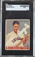 1933 Goudey (R319) #23 Hazen "Ki-Ki" Cuyler SGC Authentic RC HOF