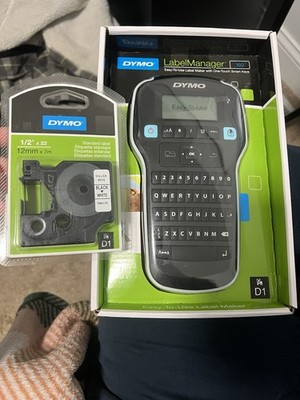 Dymo Label Manager 160 Label Maker - Black Format & Print Open box + Extra Label
