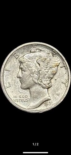 Mercury Dime 1931-D XF Collector’s Choice Silver