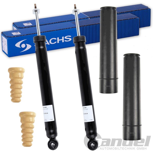 2X Sachs StoßDÄMpfer + Protection Kit Hinten Passend FüR Ford Kuga I Ab Bj 2008-image