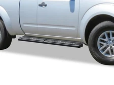 APS Black Nerf Bar Running Boards For 05-24 Nissan Frontier Equator King Cab