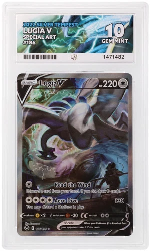 Lugia V 186/195 ACE 10 Silver Tempest Pokemon Card Game 1