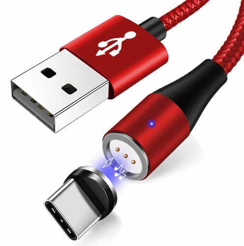 Nuevo 1m Tipo magnético C USB Carga rápida 3.0 Cable 5A Cargador de... - Imagen 1 de 6