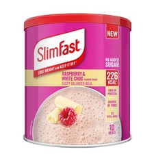 SlimFast Powder Tin Raspberry & White Delicious Weight Management Shake