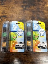 Two Packs Febreze Gain Variety Pack Car Auto 3 Vent Clips Total 6