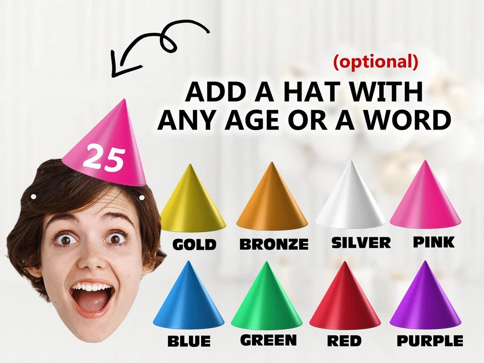 Custom Face Banner Personalised Birthday Party Bunting Banner Decoration UK - Image 3 of 4