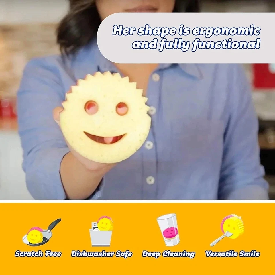 Esponja fregadora de doble cara Scrub Mommy sin arañazos, paquete de 8 Foto 4 de 4