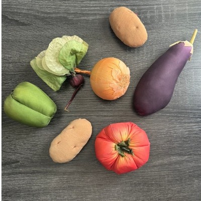 VTG Fake Veggies Fruit Soft Materials Potatoes Tomato Pepper Eggplant Beet Onion