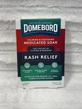 Domeboro Soothing Soak Rash Relief Astringent 12 Powder Packets Exp 01/2029