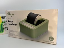 Premium Rock Tumbler Kit, Mint Green, with Grit, Gemstones, Glass, More