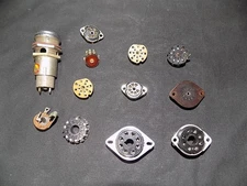 Vacuum Tube Sockets---NOS---Light Lens ----