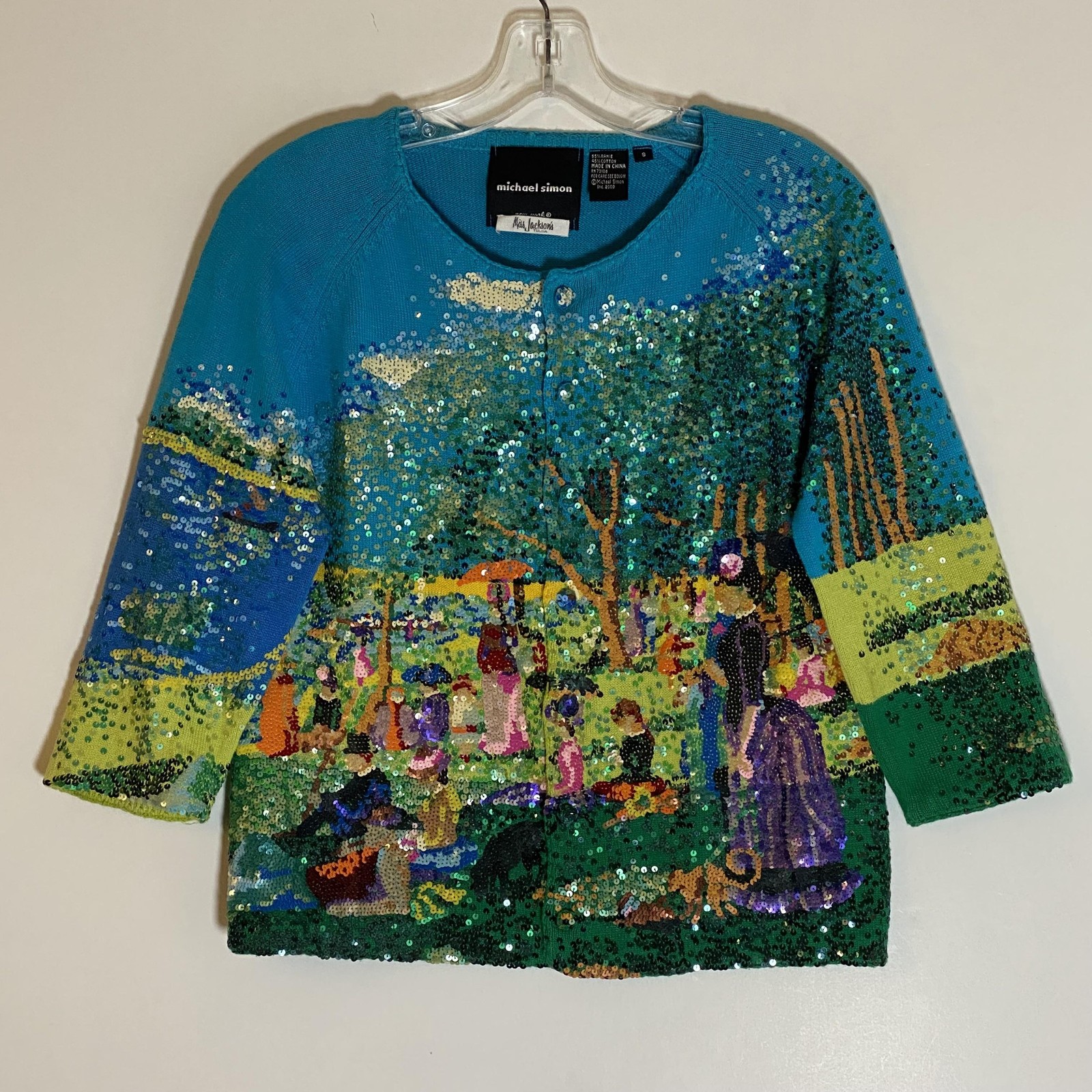 Vintage Michael Simon Cardigan Sweater Womens Small M… - Gem