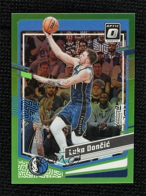 2023-24 Panini Donruss Optic Lime Green Prizm 79/149 Luka Doncic #67 0g4t
