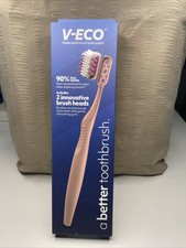 V-ECO toothbrushes 2 Replacement Heads. Unique V-shaped Bristles