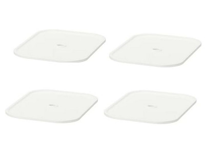 Trofast Ikea Kunststoffdeckel, 40 x 28 cm, Weiß, 4 Stück