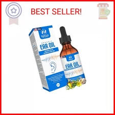 Organic Ear Oil for Ear Infection - Natural Eardrops for Earache Prevention, Swi