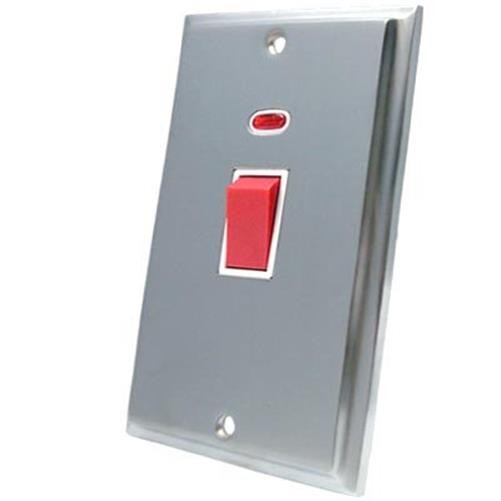 Litecraft Cooker Switch 1G 45A Electrical Fitting With Neon Indictor Clearance