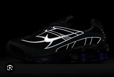 New 10 Nike Shox Ride 2 Black Deep Royal Silver Reflective Run